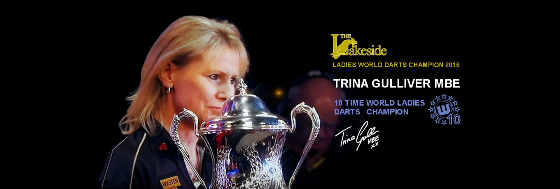 Trina Gulliver MBE 10 Time World Darts Champion
