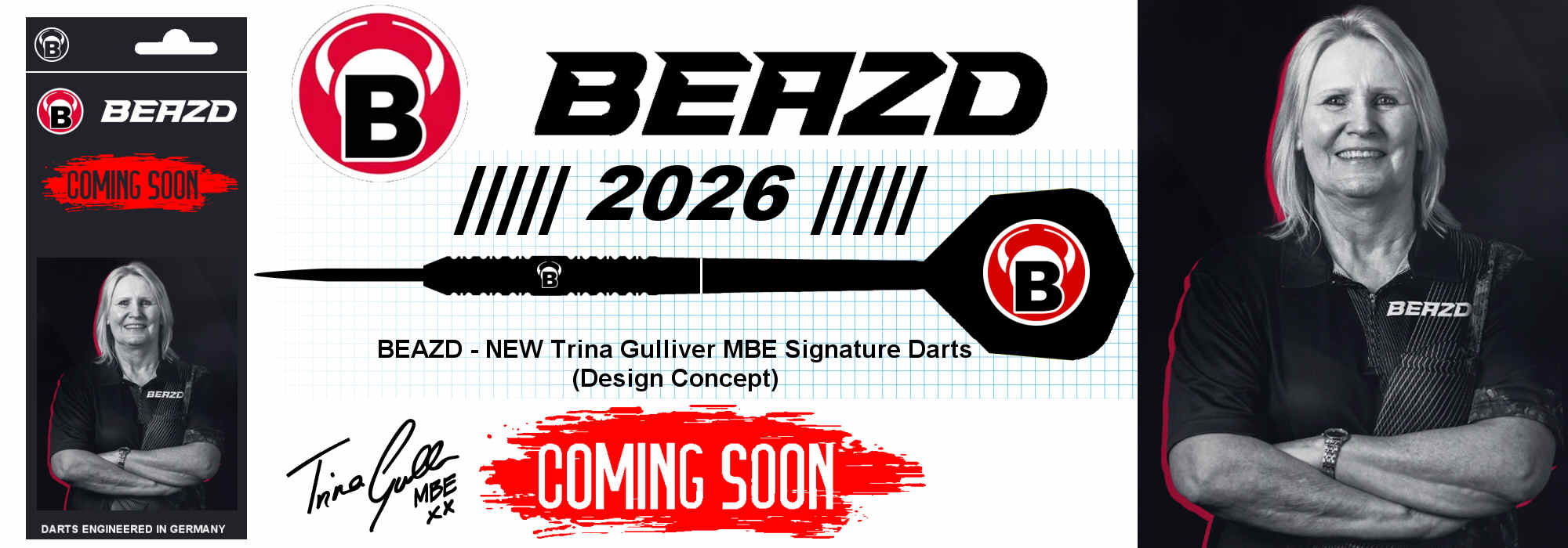 BEAZD Trina Gulliver MBE Signature Darts - 2026, Comming Soon